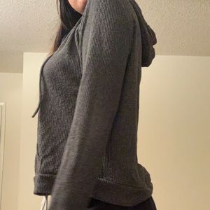 Ribbed comfy stretchy brandy Melville hoodie